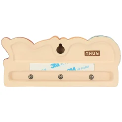 THUN Appendichiavi 3 ganci in ceramica Plumé* Altri Oggetti Decorativi