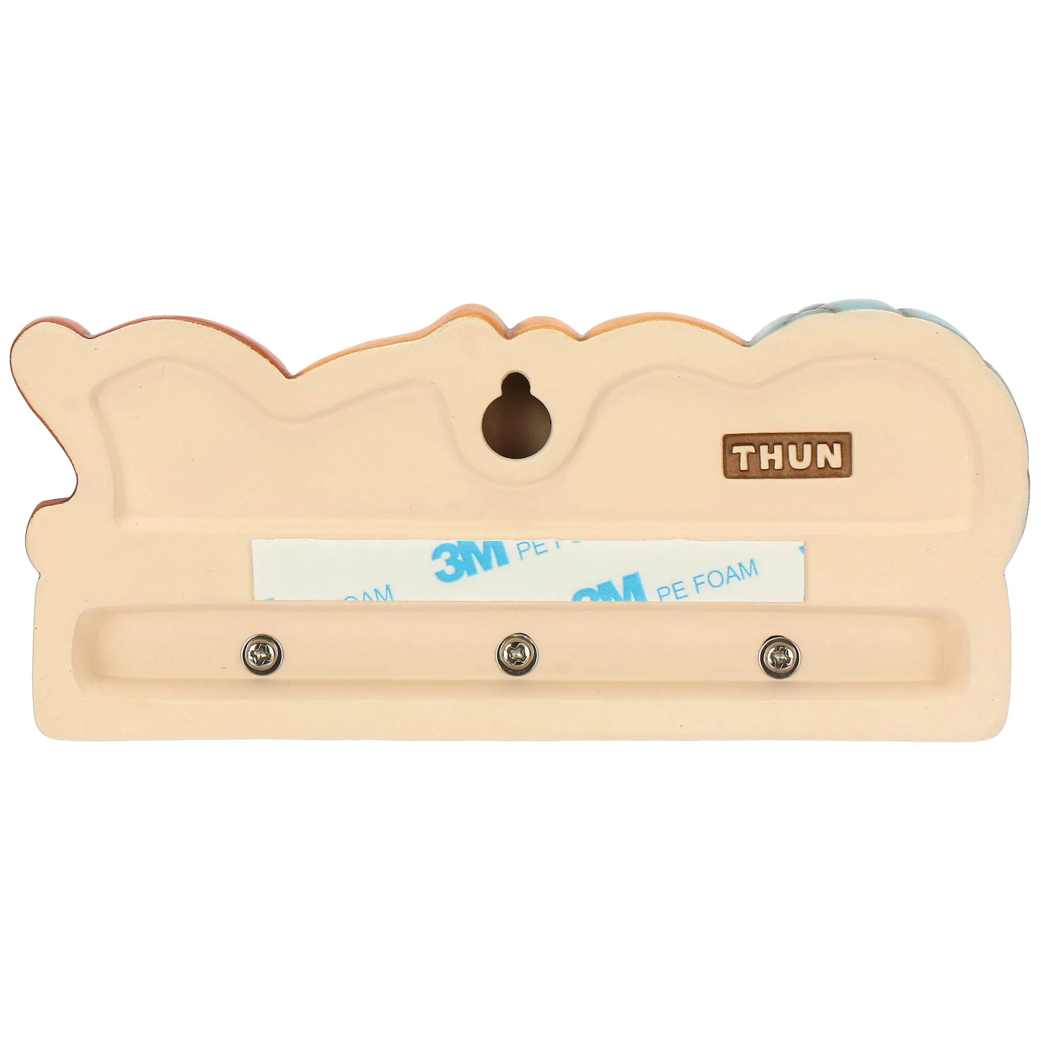 THUN Appendichiavi 3 ganci in ceramica Plumé* Altri Oggetti Decorativi