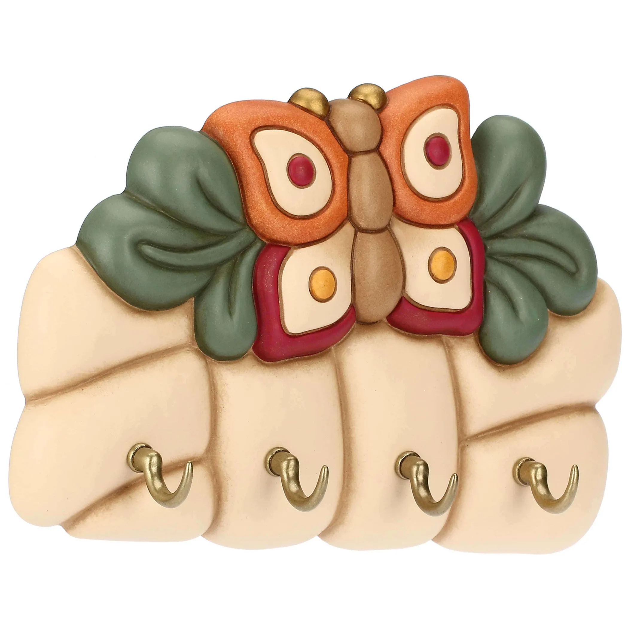 THUN Appendichiavi con 4 ganci in ceramica AbbracciAMI* Altri Oggetti Decorativi