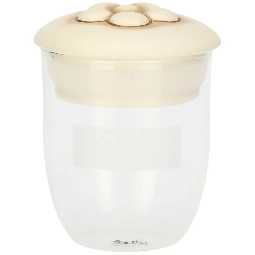 THUN Barattolo in vetro con coperchio margherita in ceramica* Biscottiere E Barattoli