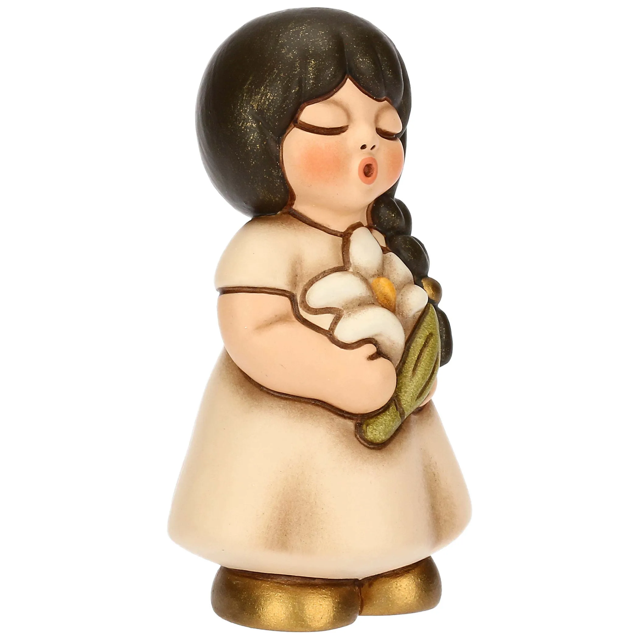 THUN Bimba in ceramica con giglio* Bomboniere Cresima|Bomboniere Comunione