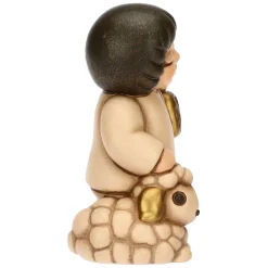 THUN Bimbo con lanterna in ceramica Presepe Classico* Presepe