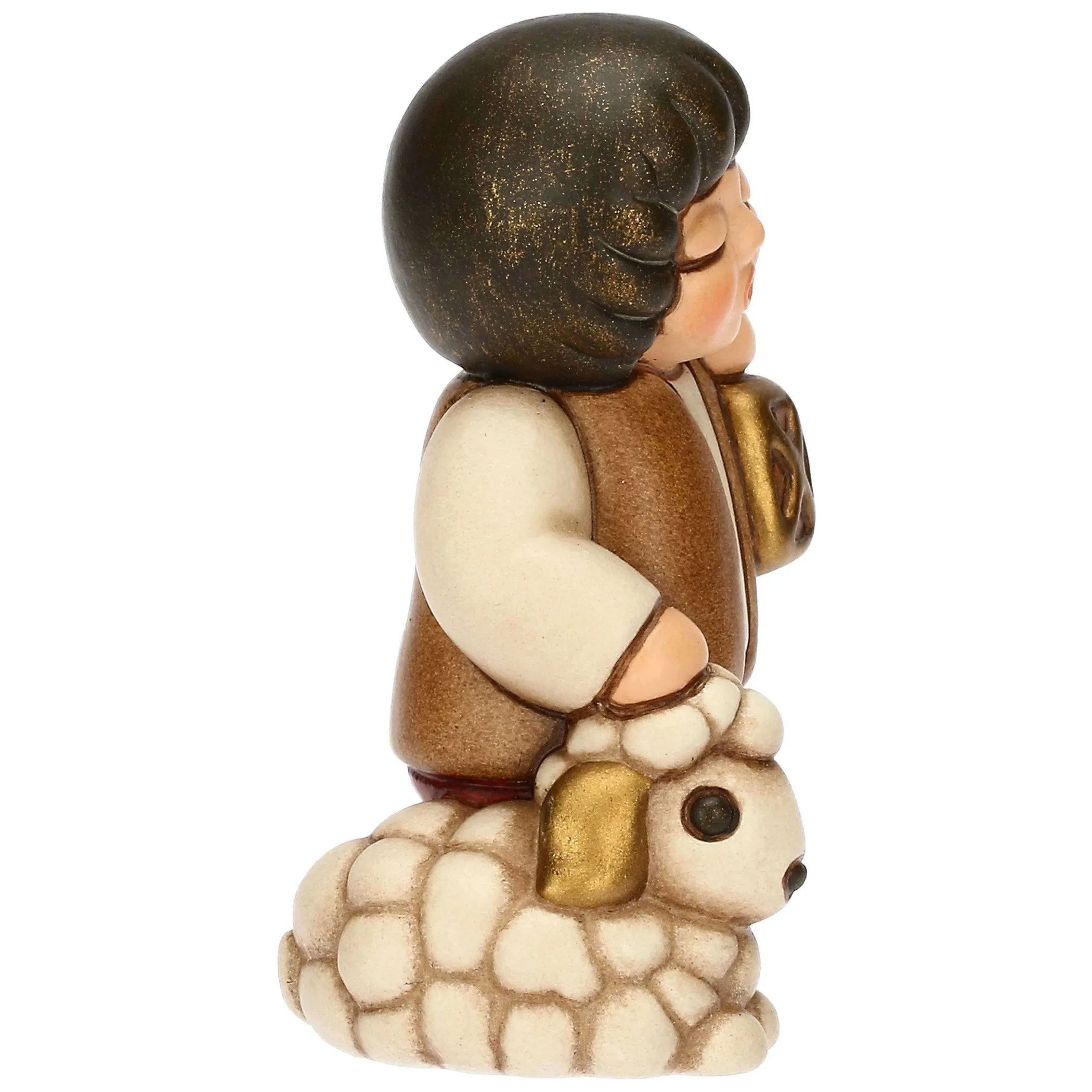 THUN Bimbo con lanterna in ceramica Presepe Classico* Presepe