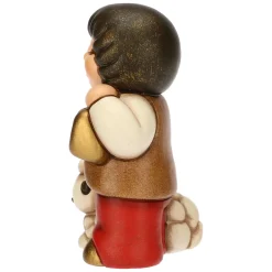 THUN Bimbo con lanterna in ceramica Presepe Classico* Presepe