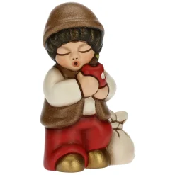 THUN Bimbo con mela rosso Presepe classico* Presepe