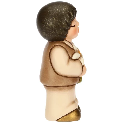 THUN Bimbo in ceramica con giglio* Bomboniere Cresima|Bomboniere Comunione