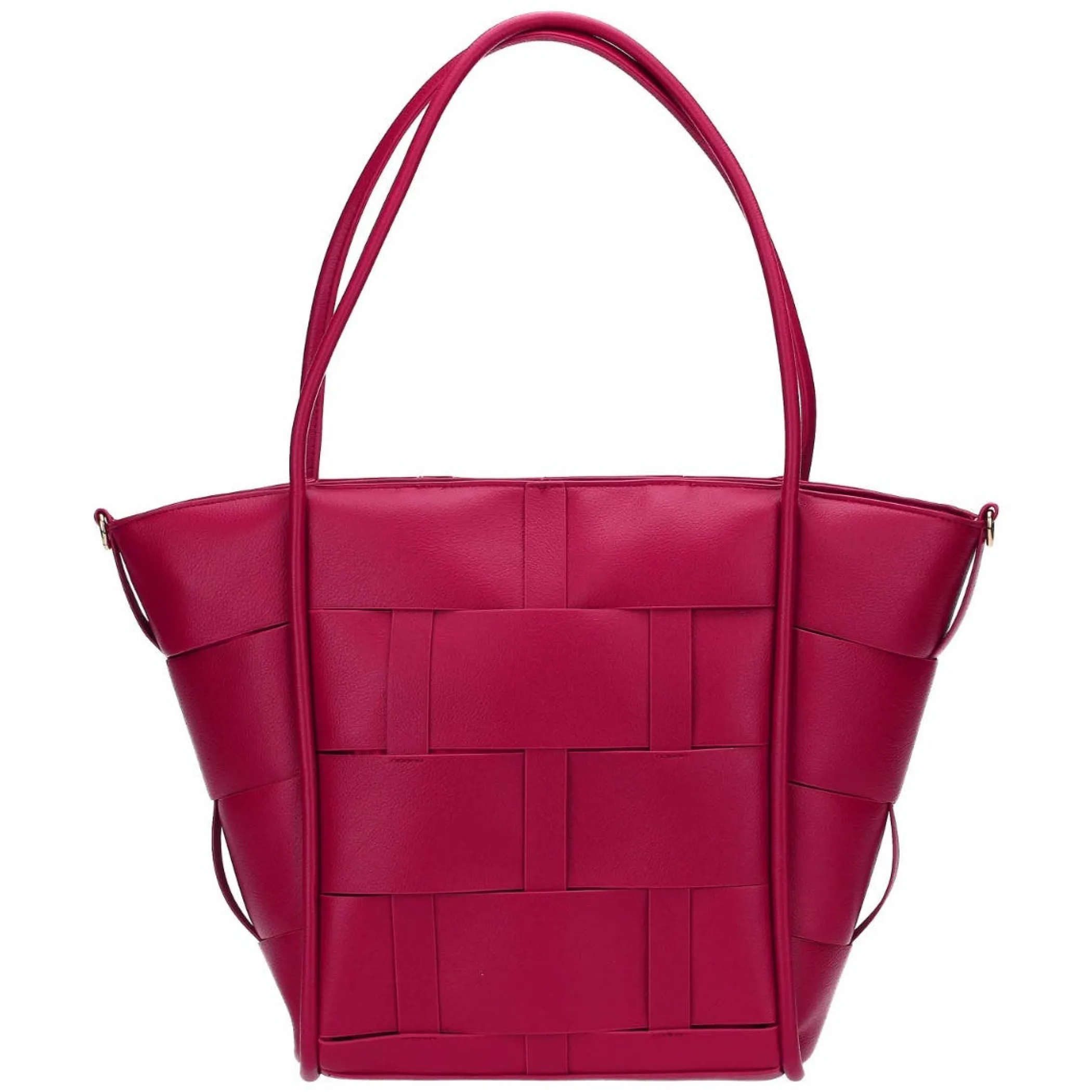 THUN Borsa intreccio in ecopelle grande, bordeaux* Borse, Portafogli E Trousse