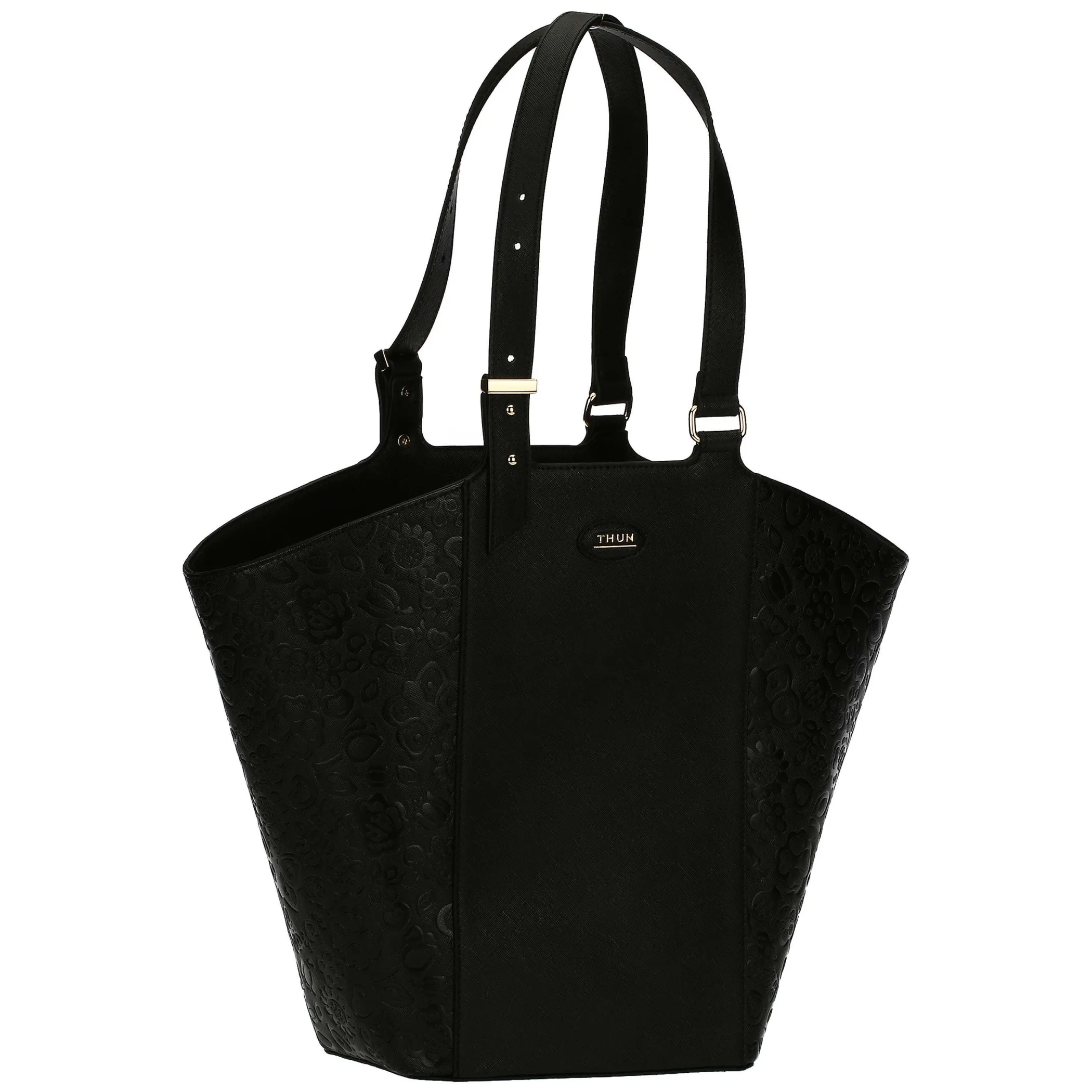 THUN Borsa shopping nera a forma di vela Prestige* Borse, Portafogli E Trousse