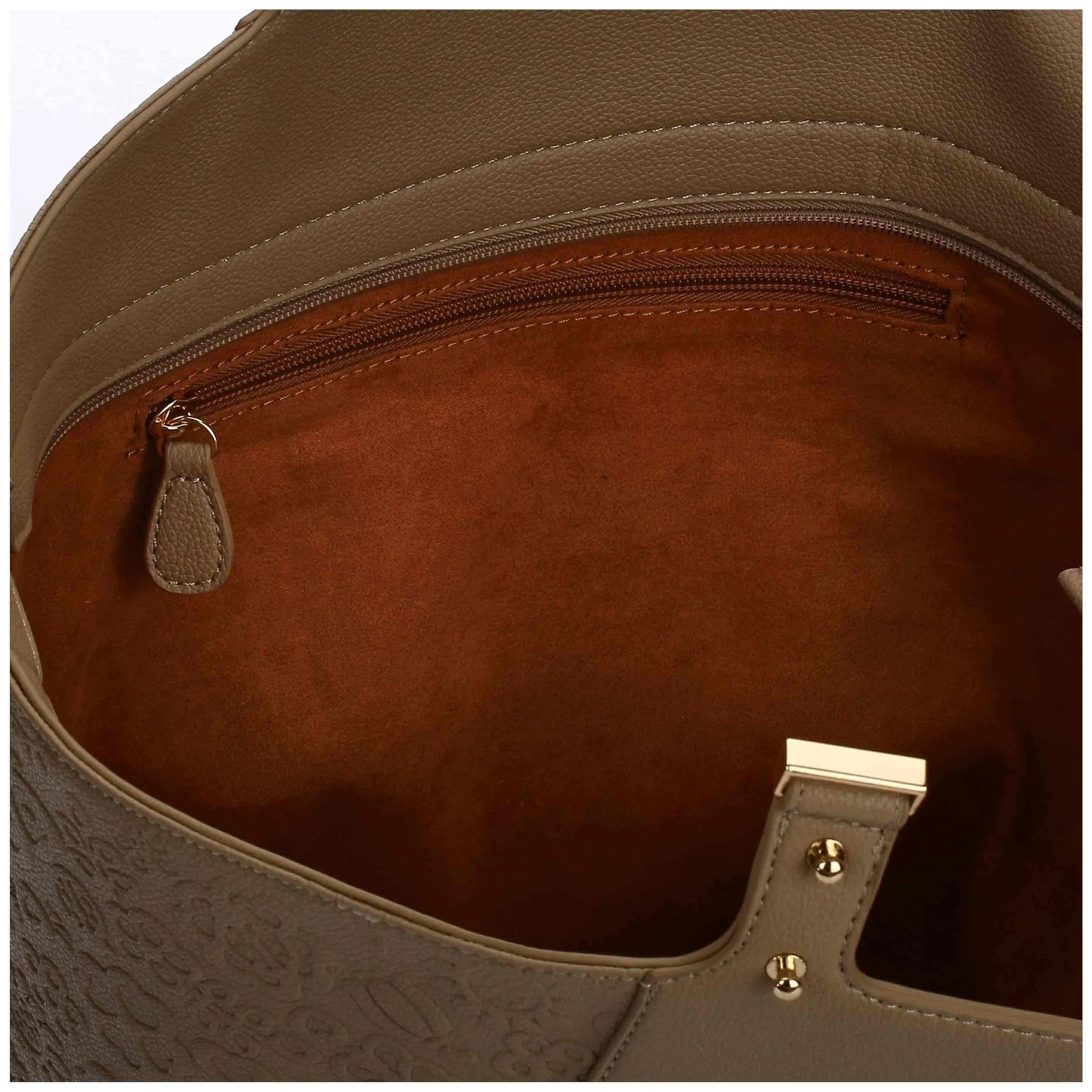 THUN Borsa shopping taupe a forma di vela Prestige* Borse, Portafogli E Trousse