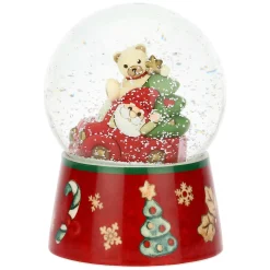 THUN Boule de neige gnomo Oliver e Teddy in vetro e ceramica, grande* Teddy|Figure