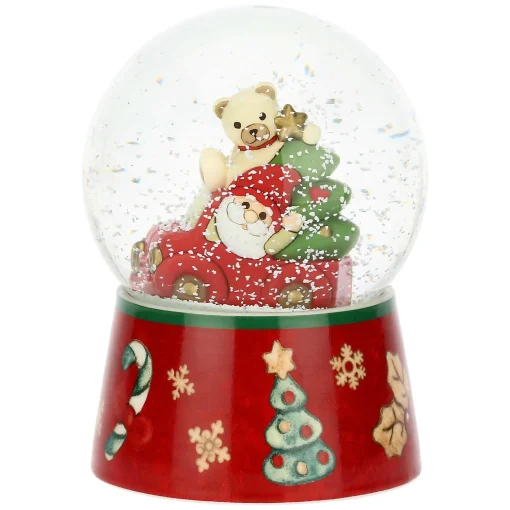 THUN Boule de neige gnomo Oliver e Teddy in vetro e ceramica, grande* Teddy|Figure