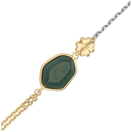 THUN Bracciale con pietra ceramica e quadrifoglio* Bracciali