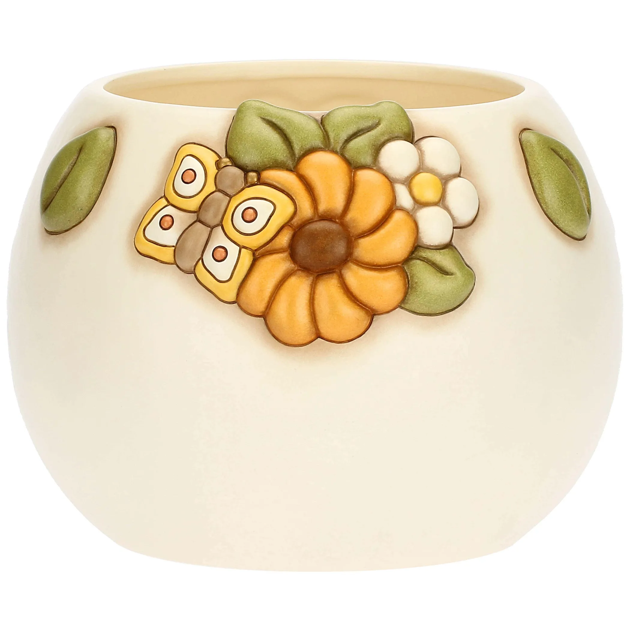 THUN Cachepot con fiore di calendula in ceramica Racconti d'Autunno, medio* Vasi E Coprivasi