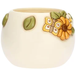 THUN Cachepot con fiore di calendula in ceramica Racconti d'Autunno, medio* Vasi E Coprivasi