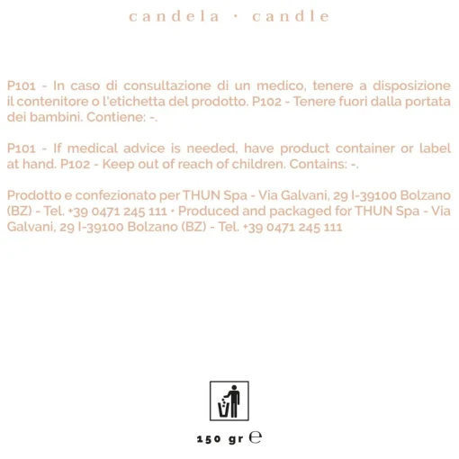 THUN Candela Rosy Sunrise, piccola* Candele Porta Candele