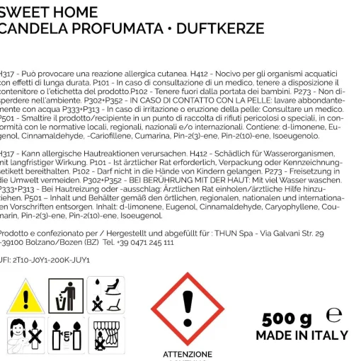 THUN Candela Sweet Home 500 g* Candele Porta Candele