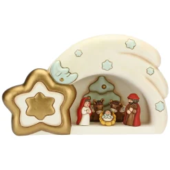 THUN Capanna stella cometa con Presepe Classico 2019 mini* Addobbi Natalizi|Presepe