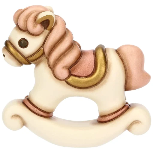 THUN Cavallino a dondolo lei in ceramica* Bomboniere Comunione|Bomboniere Battesimo