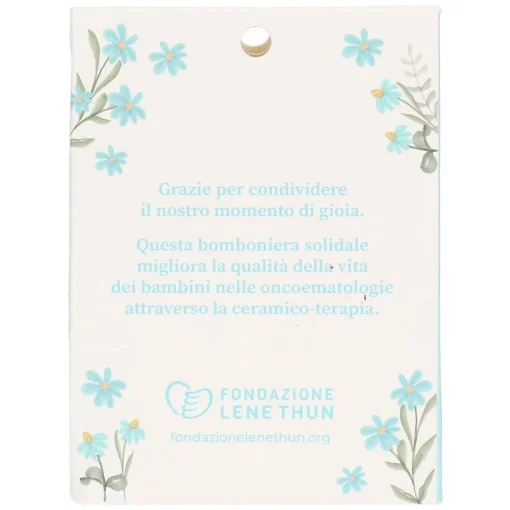 THUN Cerimonia Solidale - scatolina azzurra con Filo d'Amore* Confezioni Confetti|Bomboniere Nascita