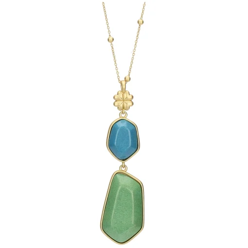 THUN Collana con pietre in ceramica e quadrifoglio* Collane