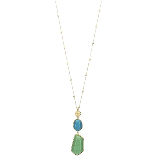 THUN Collana con pietre in ceramica e quadrifoglio* Collane
