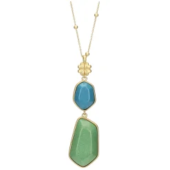 THUN Collana con pietre in ceramica e quadrifoglio* Collane