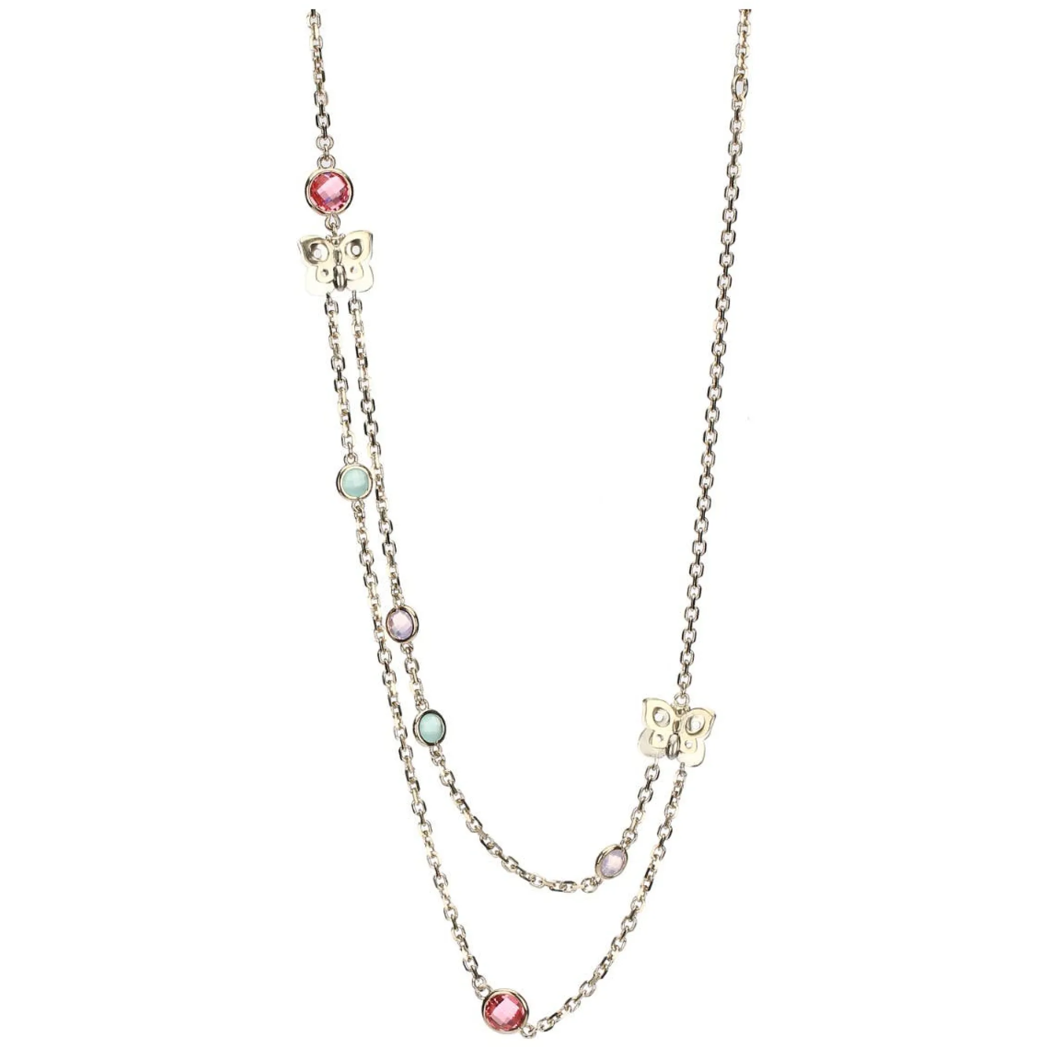 THUN Collana due catene con farfalla Leyla* Collane