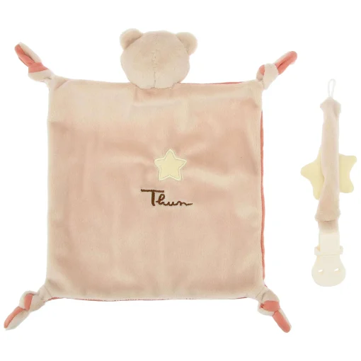 THUN Confezione regalo doudou e portaciuccio Teddy* Abbigliamento E Tessile|Regalo Nascita