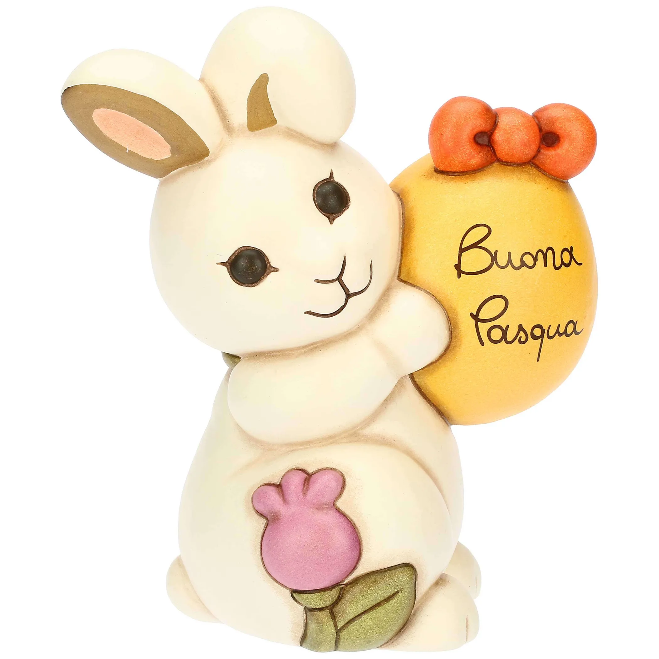 THUN Coniglietta Joy con uovo in ceramica Sorprese di Pasqua, grande* Animali E Mini Animali|Figure