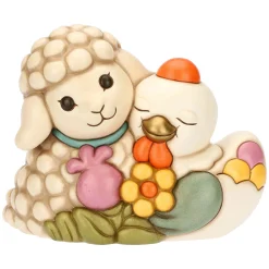 THUN Coppia agnellino Nelly e gallina Ester in ceramica Sorprese di Pasqua, maxi* Animali E Mini Animali|Maxi Figure