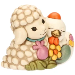 THUN Coppia agnellino Nelly e gallina Ester in ceramica Sorprese di Pasqua, maxi* Animali E Mini Animali|Maxi Figure