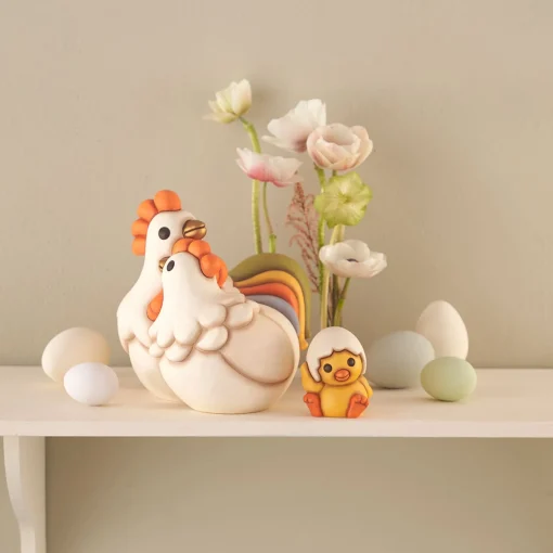 THUN Coppia gallo Jack e gallina Ester in ceramica* Animali E Mini Animali|Figure