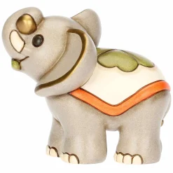 THUN Elefante Elly con fiore in ceramica, medio* Animali E Mini Animali|Bomboniere Comunione