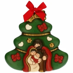 THUN Formella albero di Natale con Sacra Famiglia grande* Addobbi Natalizi|Formelle
