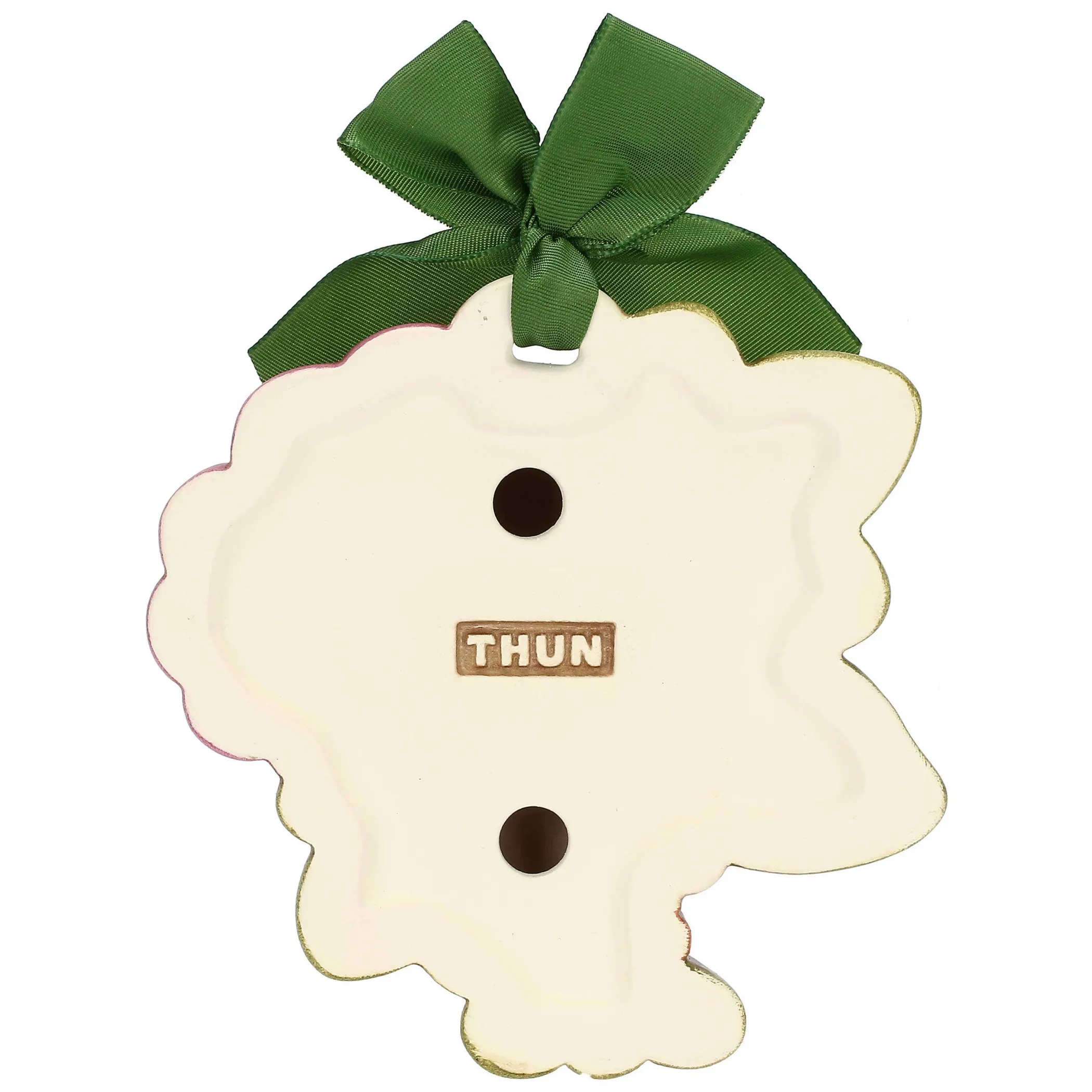 THUN Formella con fiore di malva in ceramica Racconti d'Autunno, piccola* Formelle|Formelle