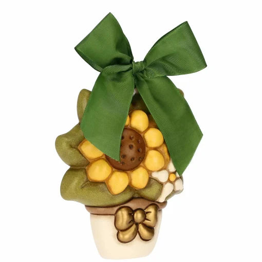 THUN Formella con girasole e limone in ceramica, media* Formelle|Formelle
