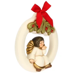 THUN Ghirlanda con angelo in ceramica Sorprese di Natale* Angelo|Figure