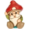 THUN Gnomo Oliver con cappello a forma di fungo in ceramica Inverno Incantato* Figure