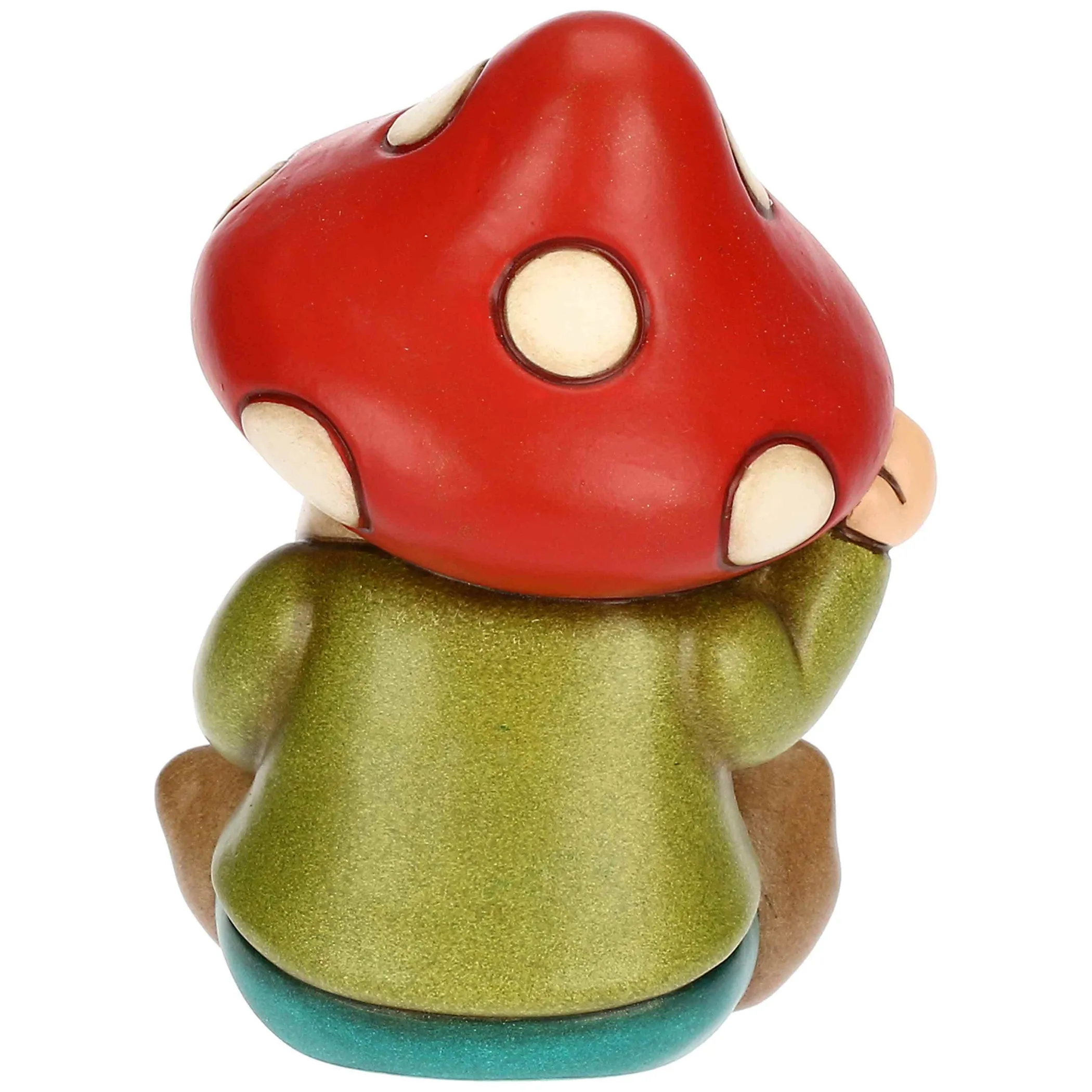 THUN Gnomo Oliver con cappello a forma di fungo in ceramica Inverno Incantato* Figure