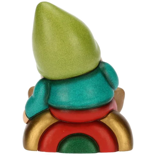 THUN Gnomo Oliver su arcobaleno in ceramica Bosco Magico* Bomboniere Cresima|Bomboniere Comunione