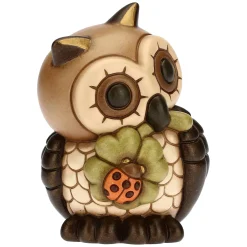 THUN Gufo saggio con quadrifoglio portafortuna medio* Animali E Mini Animali|Bomboniere Laurea