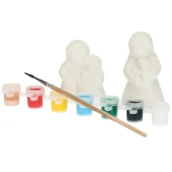 THUN Kit Personaggi - Donna con coniglio e Bambini con oca* Presepe
