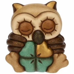 THUN Mini gufo Lucky portafortuna in ceramica* Animali E Mini Animali|Bomboniere Comunione