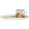THUN Mug con vassoio ovale in porcellana Bosco Magico* Mug Tazze E Tisaniere
