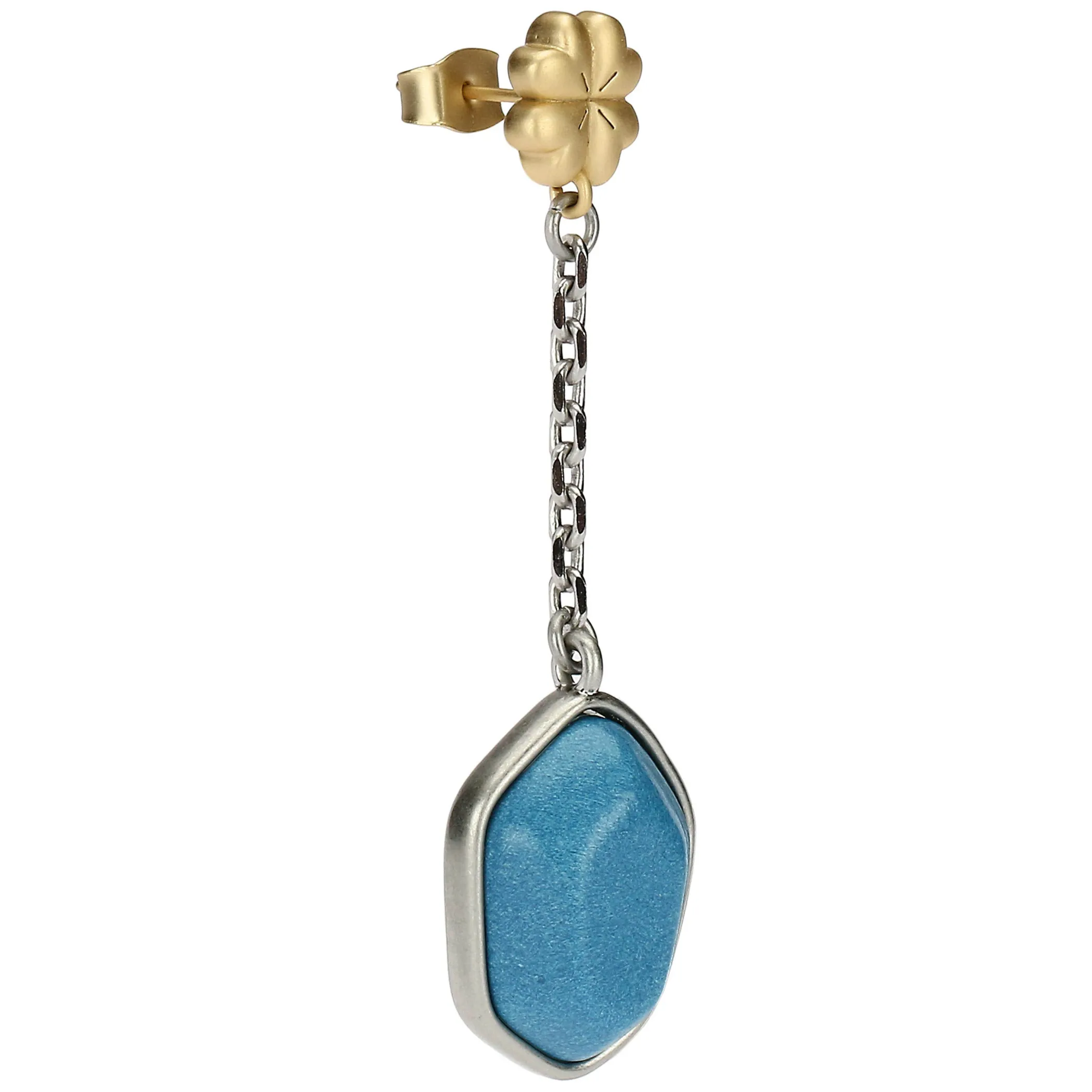 THUN Orecchini pendenti con quadrifoglio e pietra* Orecchini