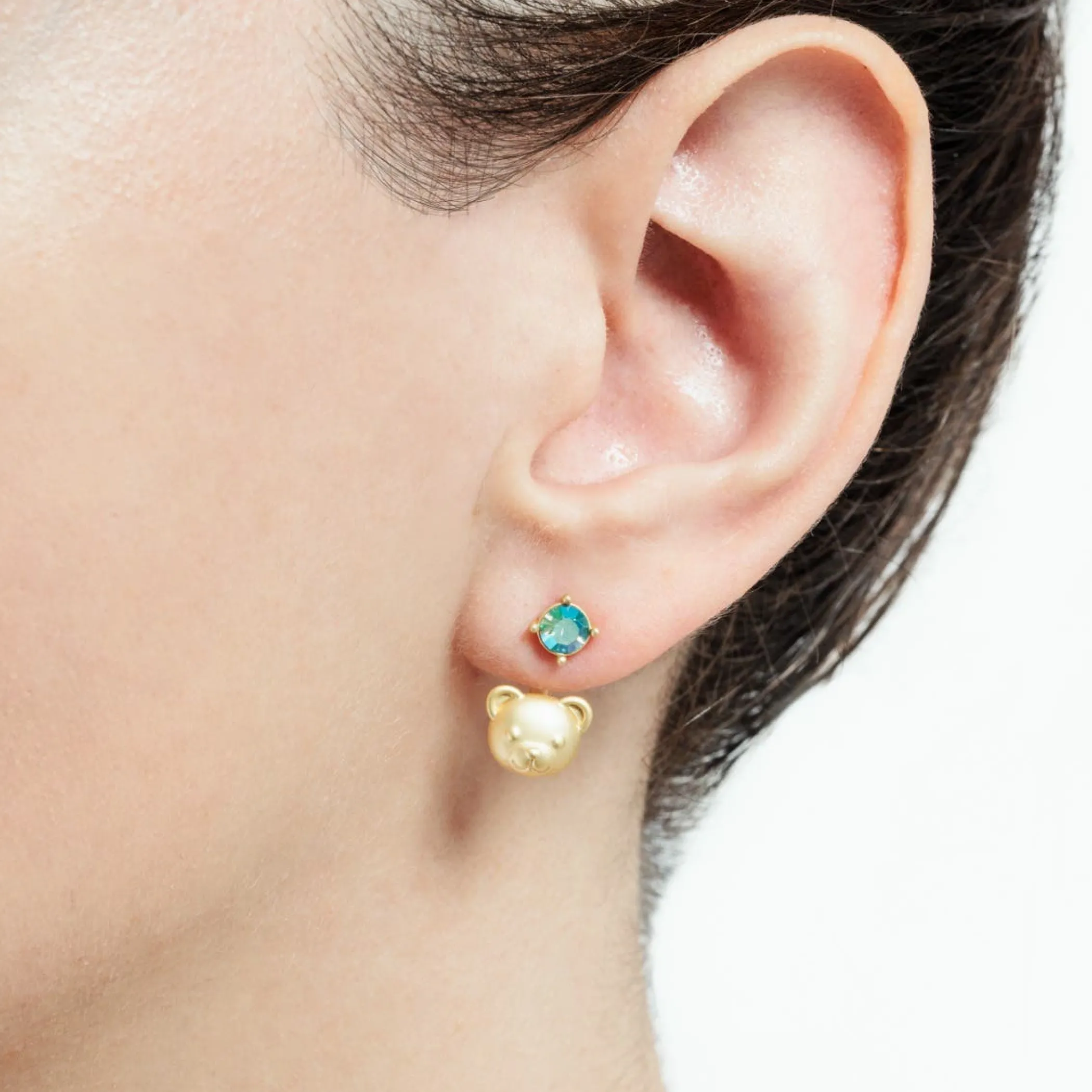 THUN Orecchini piercing con Teddy e cristallo* Orecchini