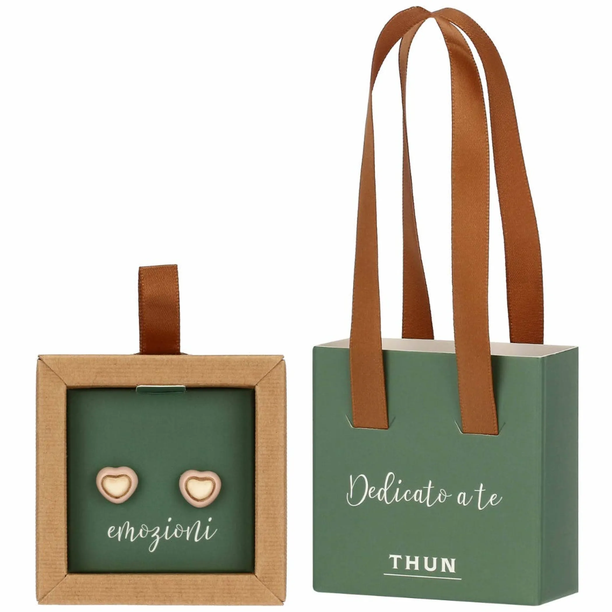 THUN Orecchini pin con cuore rosa* Orecchini