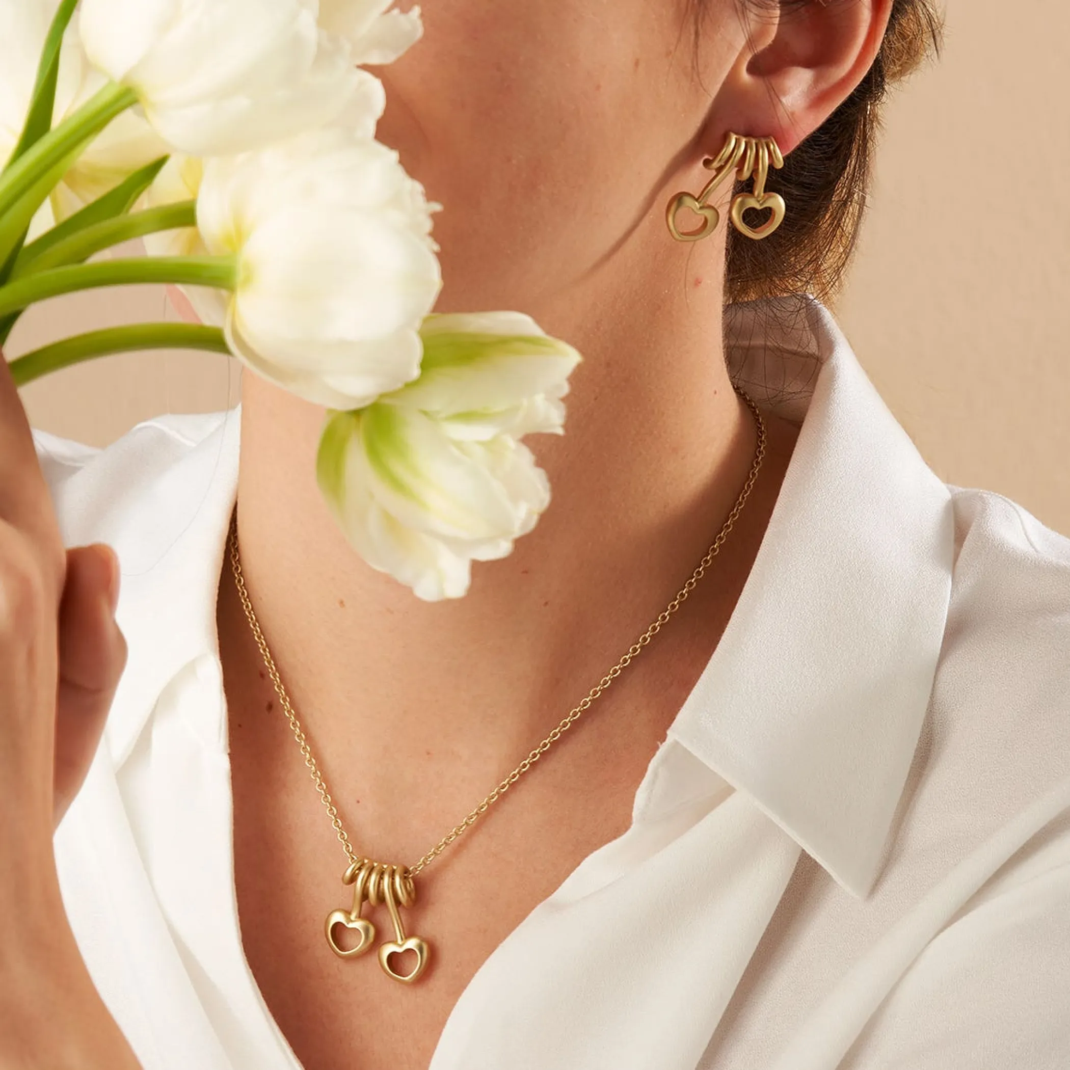 THUN Orecchini pin con due cuori* Orecchini