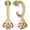 THUN Orecchino a cerchio con coccinella e strass* Orecchini
