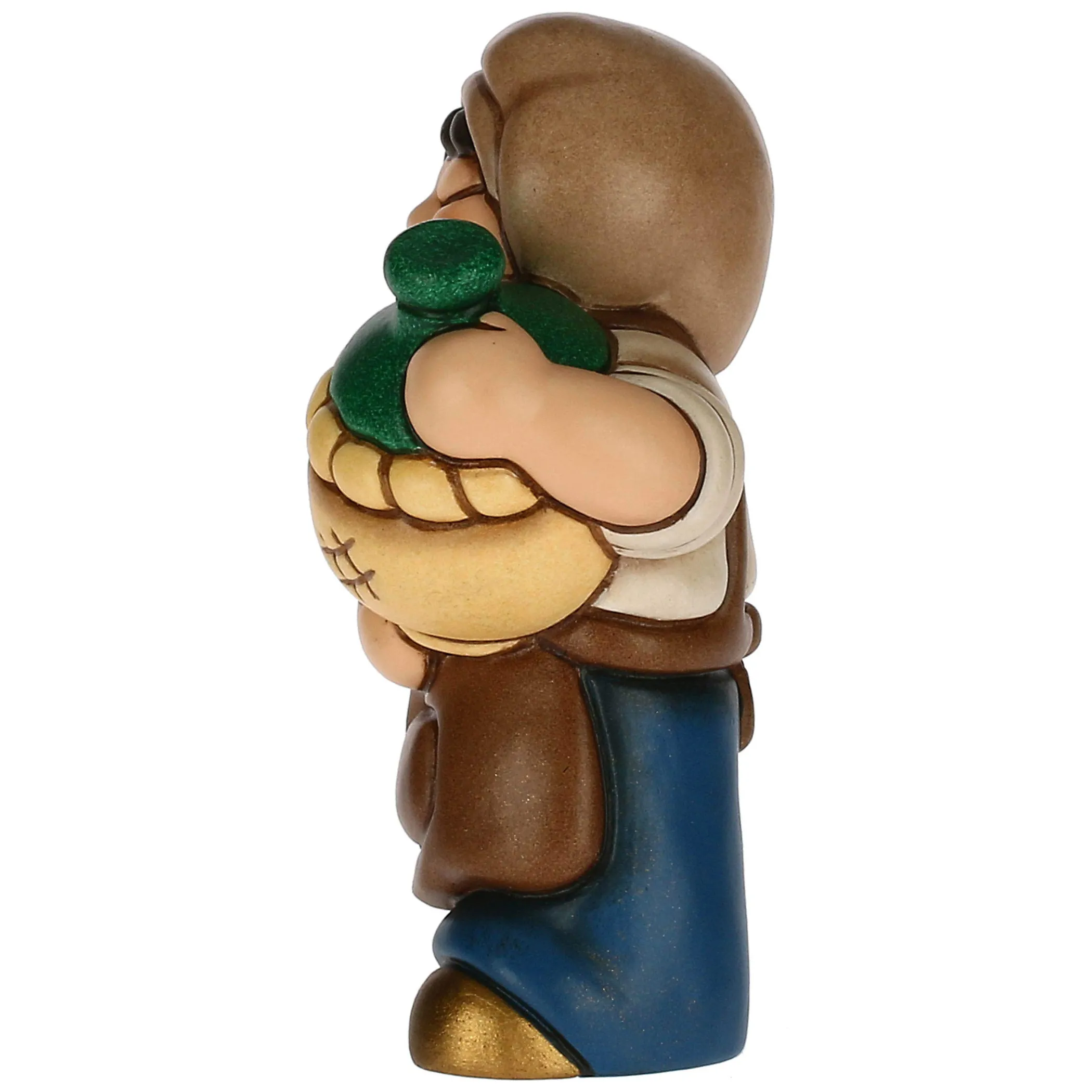 THUN Oste con damigiana blu in ceramica Presepe Classico* Presepe